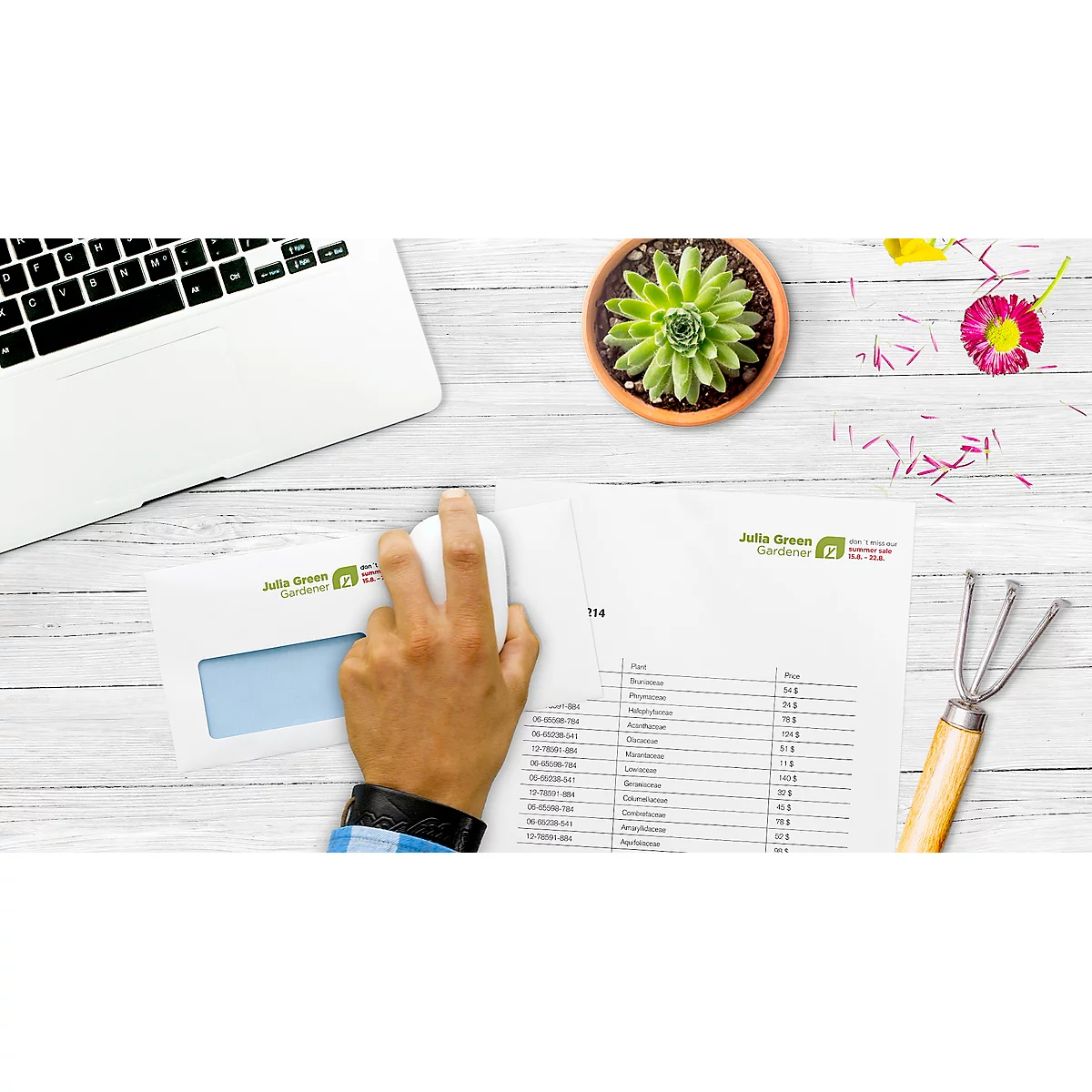 Tampon digital COLOP e-mark®, 600 dpi, micro-USB/wifi, avec cartouche d'imprimante CMY, bouton poussoir et piles, blanc