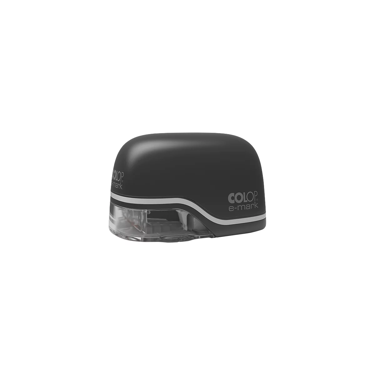 Tampon digital COLOP e-mark®, 600 dpi, micro-USB/wifi, avec cartouche d'imprimante CMY, bouton poussoir et piles, noir