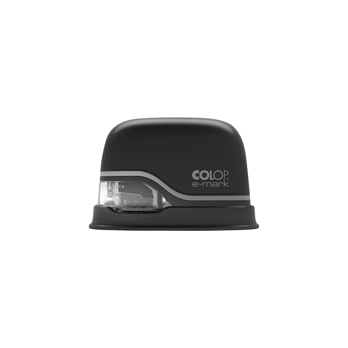 Tampon digital COLOP e-mark®, 600 dpi, micro-USB/wifi, avec cartouche d'imprimante CMY, bouton poussoir et piles, noir
