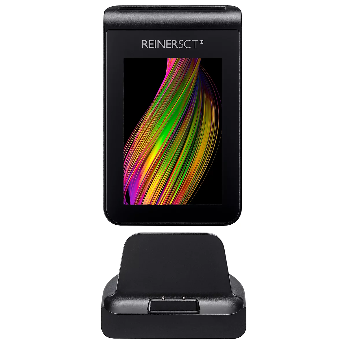 TAN &amp; TOTP Generator REINER SCT tanJack® deluxe, 2-Faktor-Authentifizierung, zusätzlicher PIN-Schutz 3,5' Touch-Display, Kartenslot, inkl. Ladestation &amp; Netzteil, schwarz