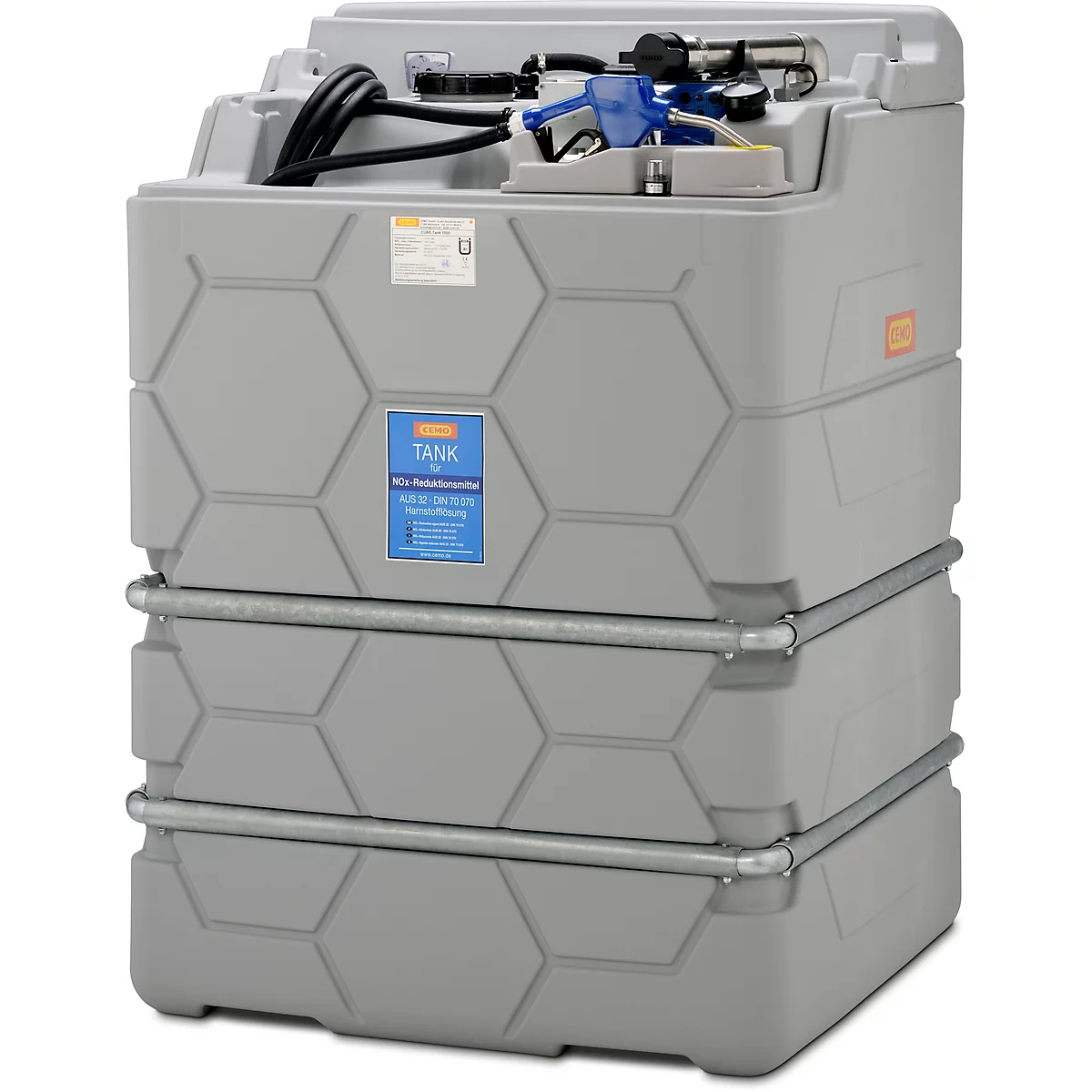 Tanksysteem CEMO CUBE Indoor Basic voor AdBlue®, 6 m slang, diverse afmetingen Versies