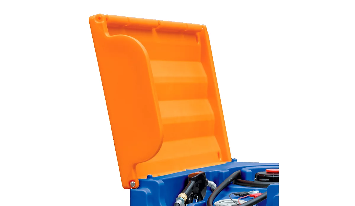 Tapa abatible para depósito portátil CEMO DT-Mobil Easy 430 l/460 l/600 l/980 l y DT-Mobil Easy 850/100 l, naranja