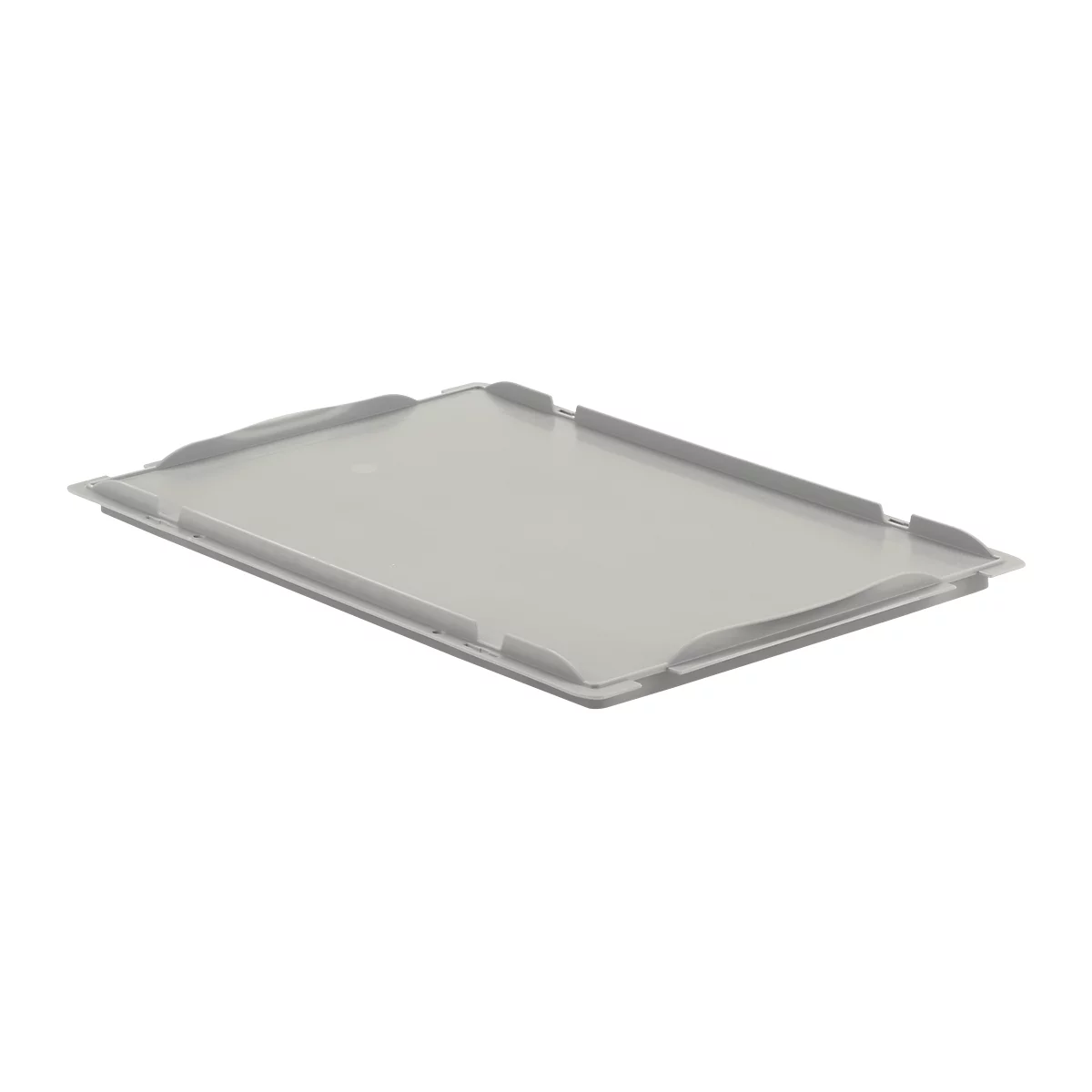 Tapa cobertora D64 para caja con dimensiones norma europea LTB/ELB, 600 x 400 mm, gris