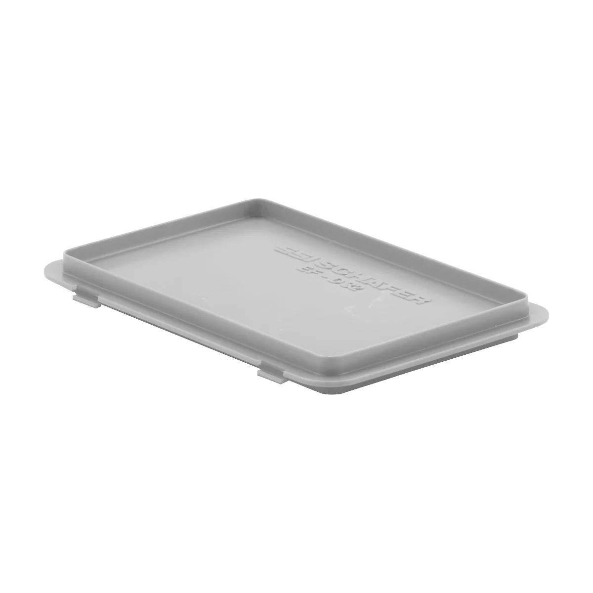 Tapa con gancho EF-D 32 para caja con dimensiones norma europea, gris