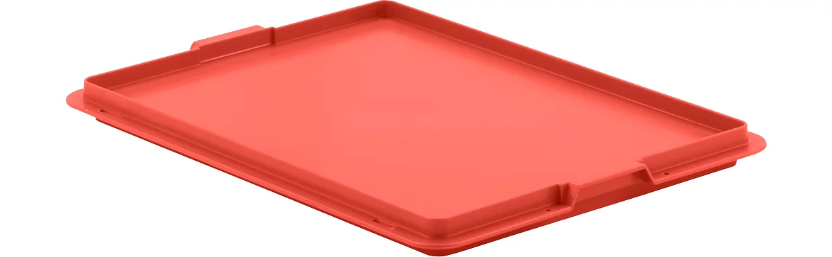 Tapa de cierre EF D 43 para caja con dimensiones norma europea, rojo
