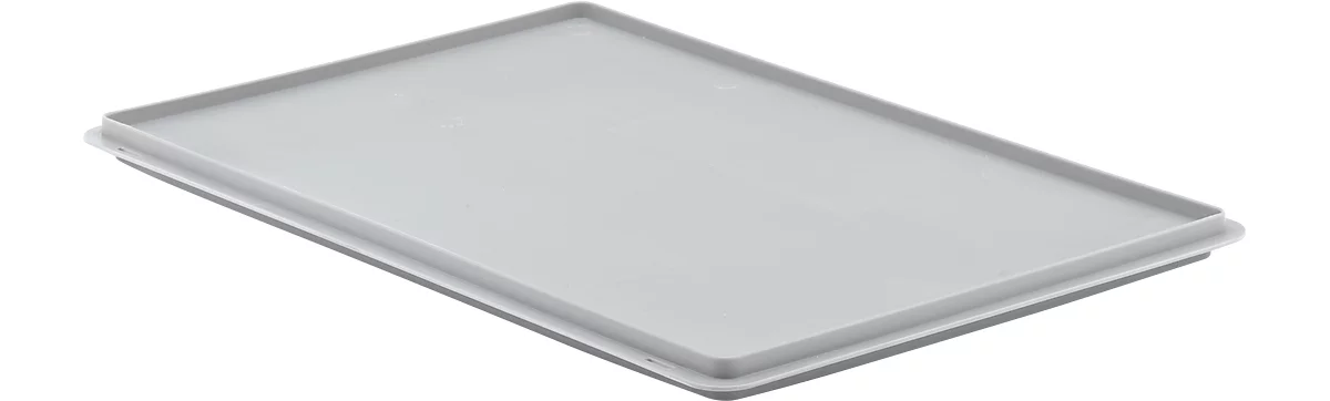 Tapa de cierre EF D 64 para caja con dimensiones norma europea, gris