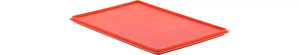 Tapa de cierre EF D 64 para caja con dimensiones norma europea, rojo