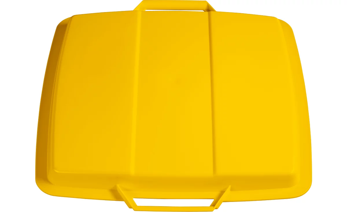 Tapa para cubo de basura 90 l, amarillo