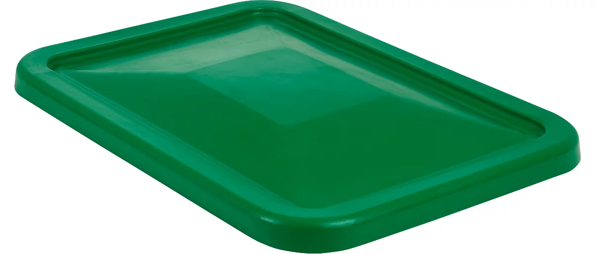 Tapa para recipiente rectangular, plástico, 227 l, verde