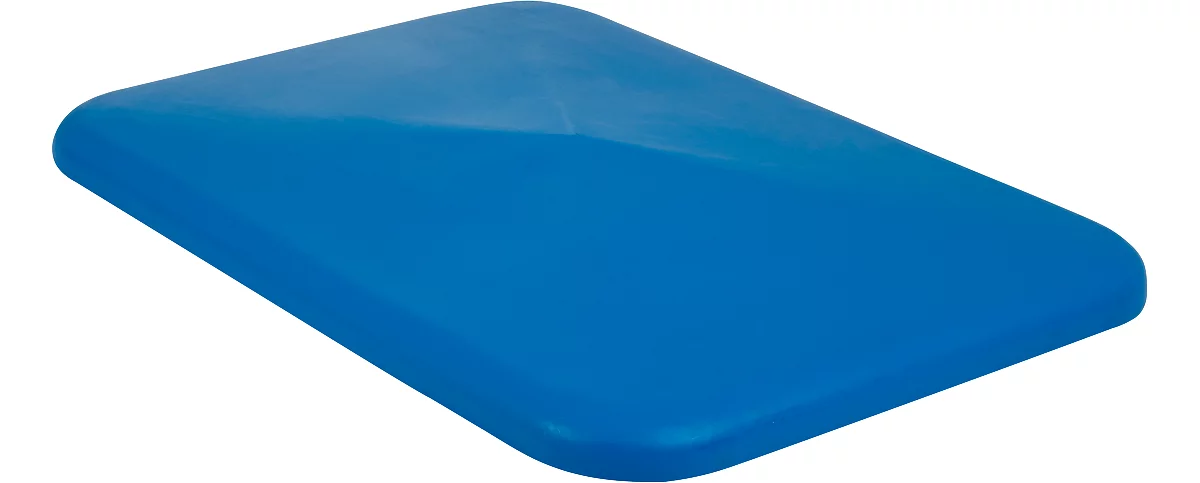 Tapa para recipiente rectangular, plástico, 340 l, azul