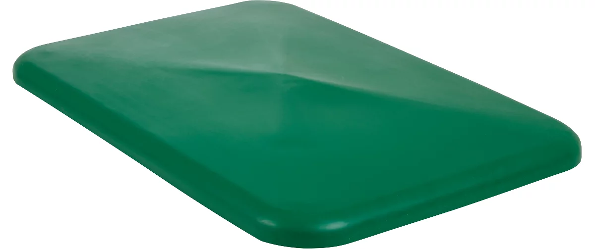 Tapa para recipiente rectangular, plástico, 340 l, verde