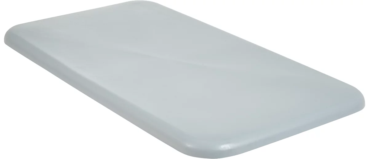 Tapa para recipiente rectangular, plástico, 450 l, gris