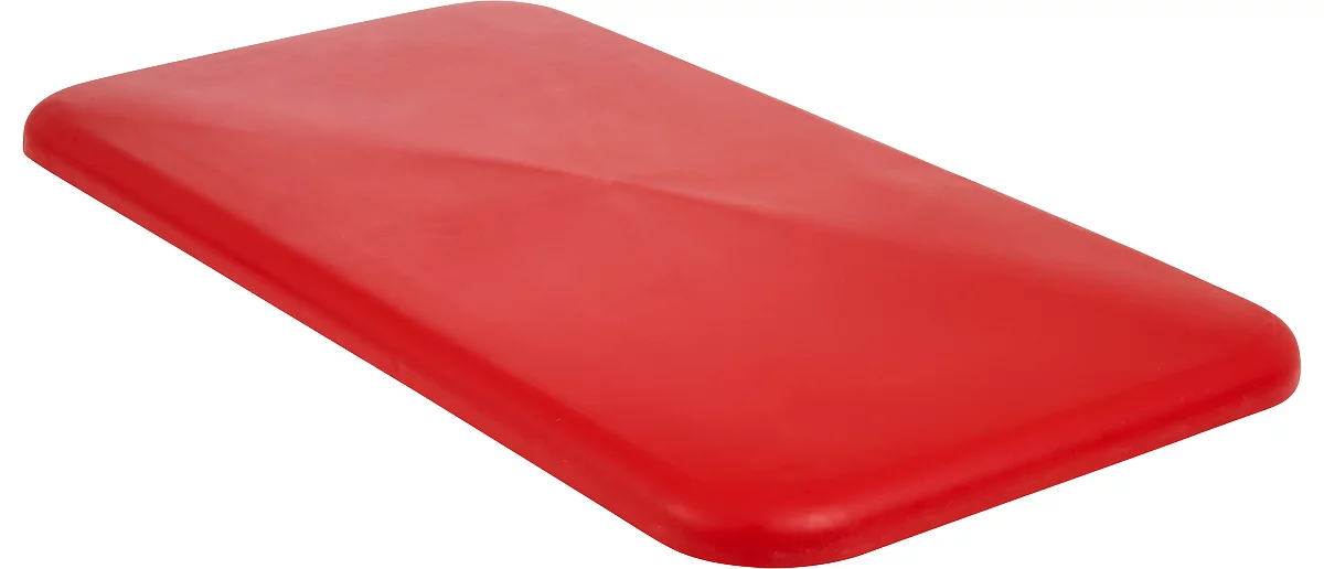 Tapa para recipiente rectangular, plástico, 450 l, rojo