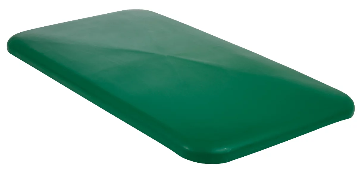 Tapa para recipiente rectangular, plástico, 450 l, verde