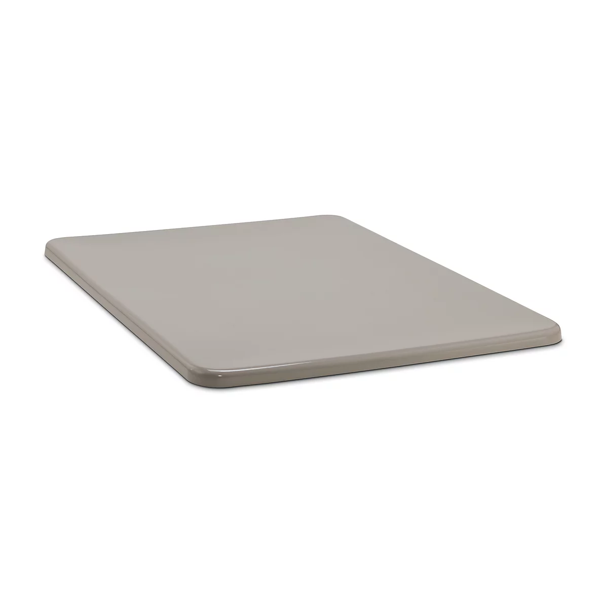 Tapa plana para recipiente rectangular, 2200 l, gris