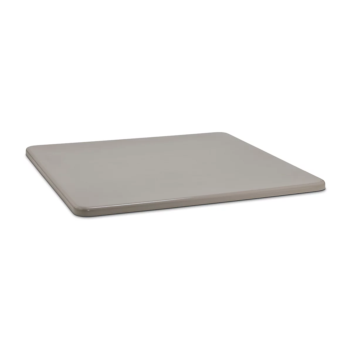 Tapa plana para recipiente rectangular, 3300 l, gris