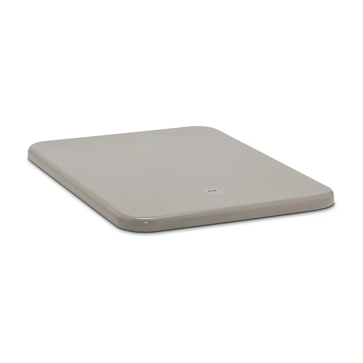 Tapa plana para recipiente rectangular, 550 l/700 l, gris