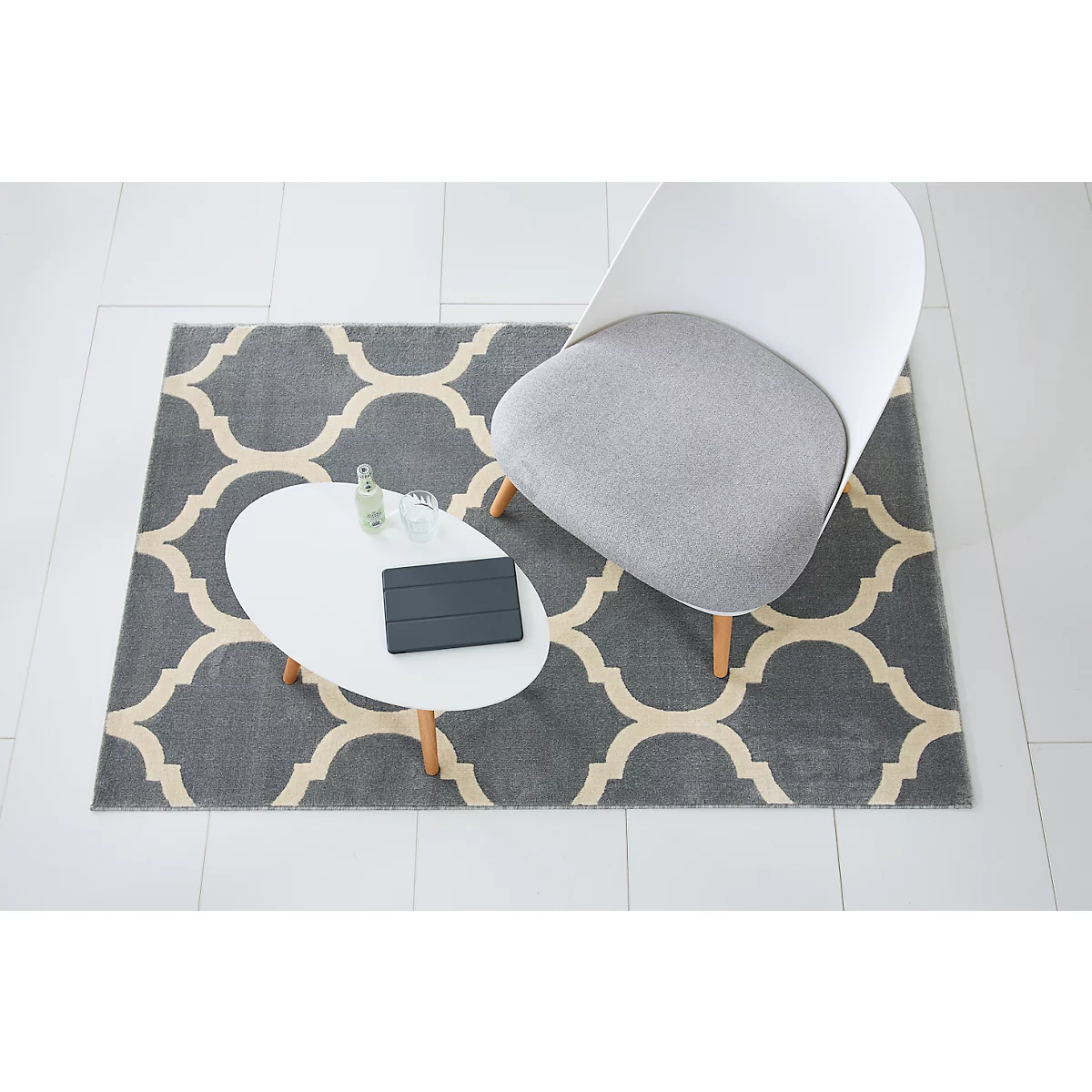 Tapijt Canvas, PP, dikte 7,5 mm, pluisvrij, B 1200 x D 1700 mm, model B