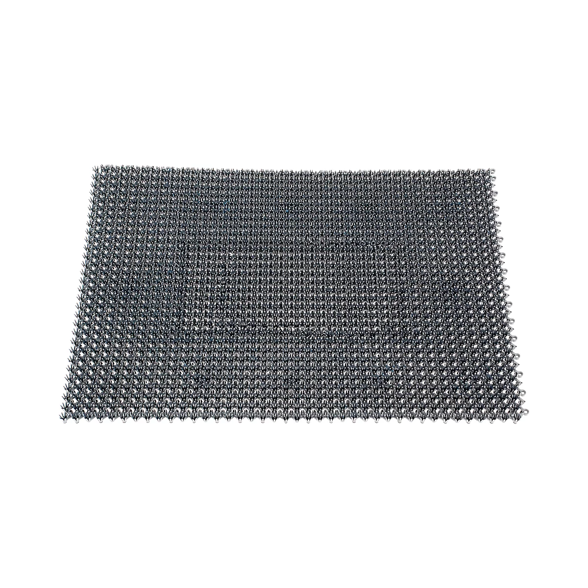 Structure en treillis rectangulaire gris avec de nombreux petits trous. La surface est légèrement texturée.