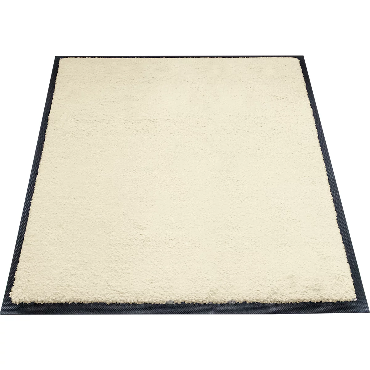 tapis anti-salissures miltex Eazycare Style, angulaire, antistatique, résistant aux UV, lavable, nylon haute torsion &amp; caoutchouc niltril, 750 x 850 mm, blanc perle