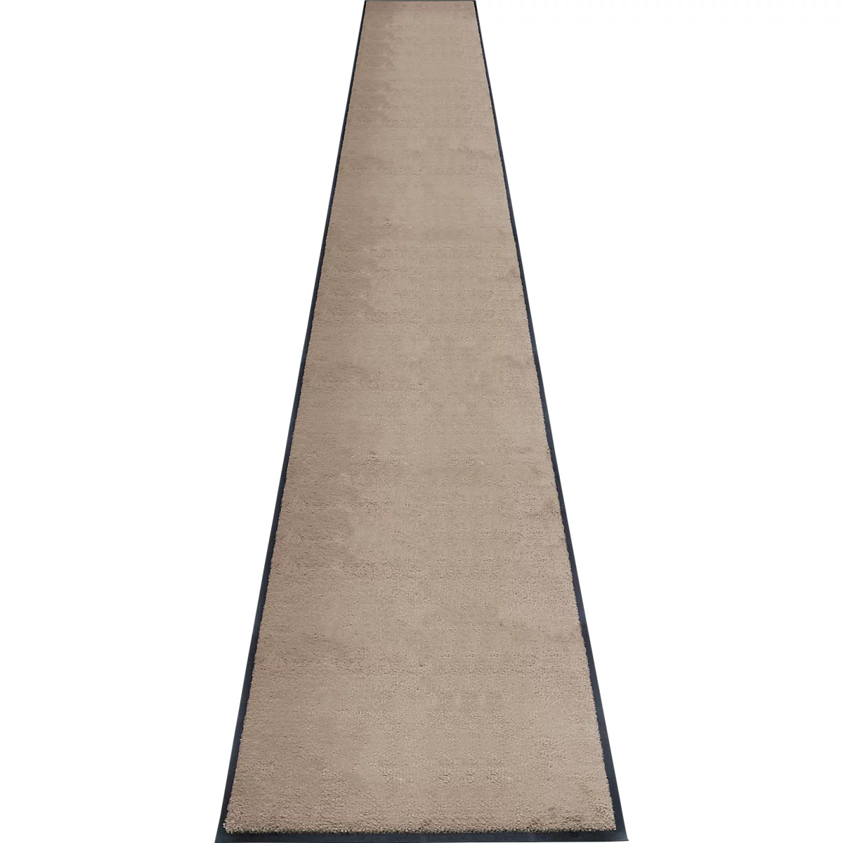 tapis anti-salissures miltex Eazycare Style, angulaire, antistatique, résistant aux UV, lavable, nylon haute torsion &amp; caoutchouc Niltril, 850 x 3000 mm, gris beige