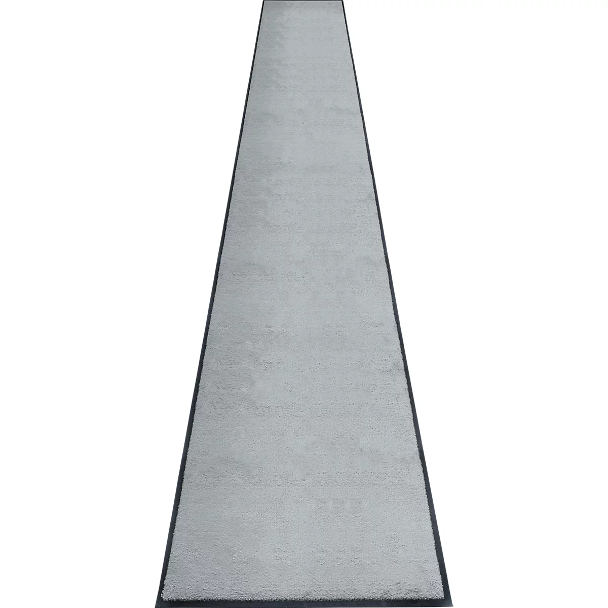 tapis anti-salissures miltex Eazycare Style, angulaire, antistatique, résistant aux UV, lavable, nylon haute torsion et caoutchouc niltril, 850 x 3000 mm, gris trafic