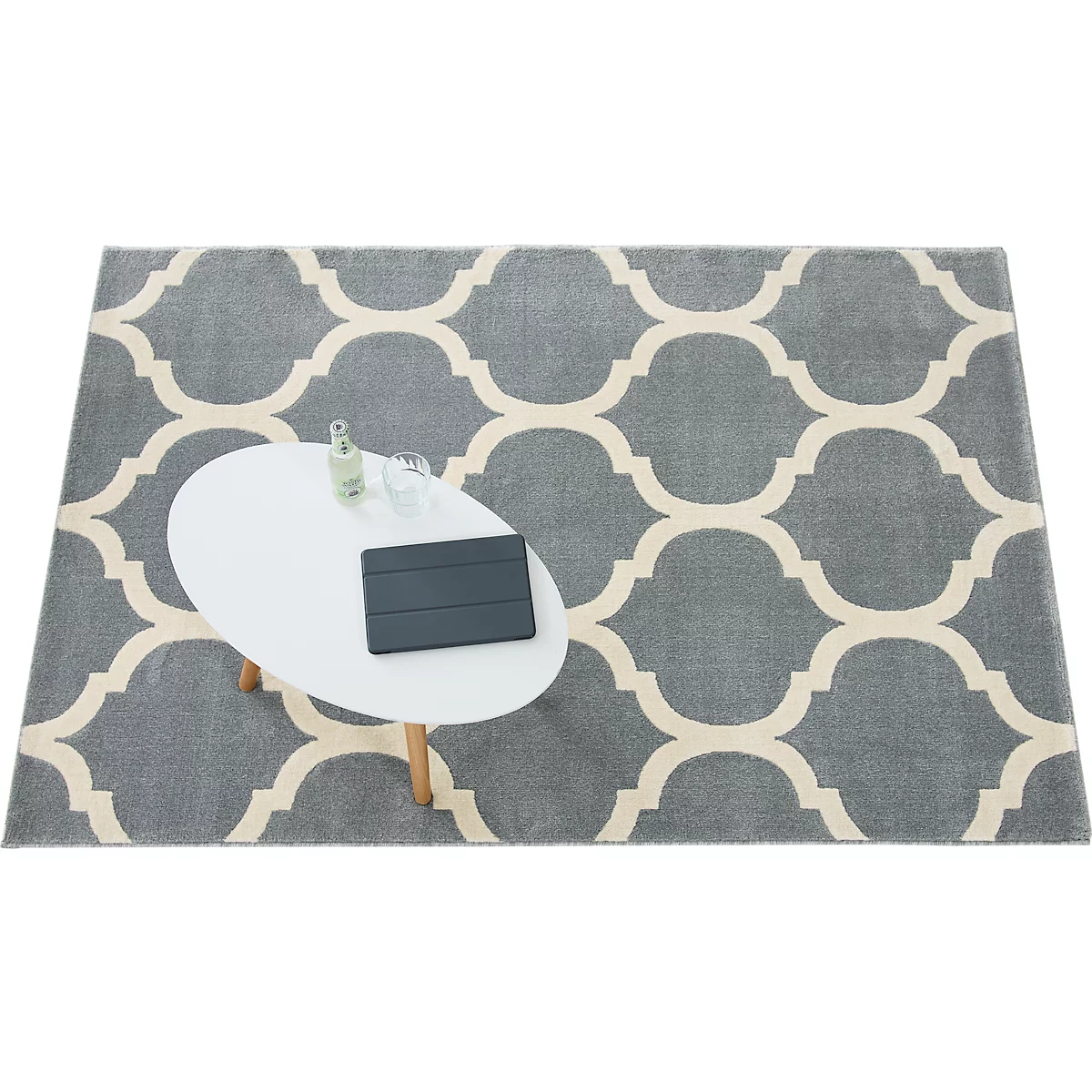 Tapis Canvas, PP, épaisseur 7,5 mm, non pelucheux, l. 1200 x P 1700 mm, modèle B