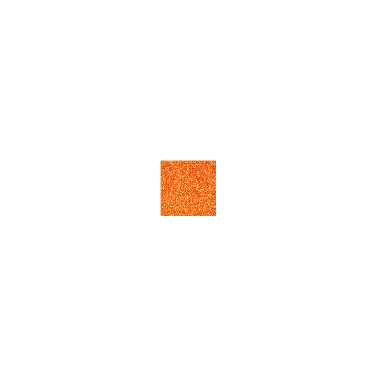 Fond orange vif sur toute la surface.
