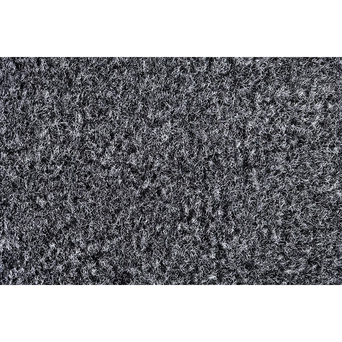 Gros plan d'un tissu gris texturé composé de petites fibres irrégulières.