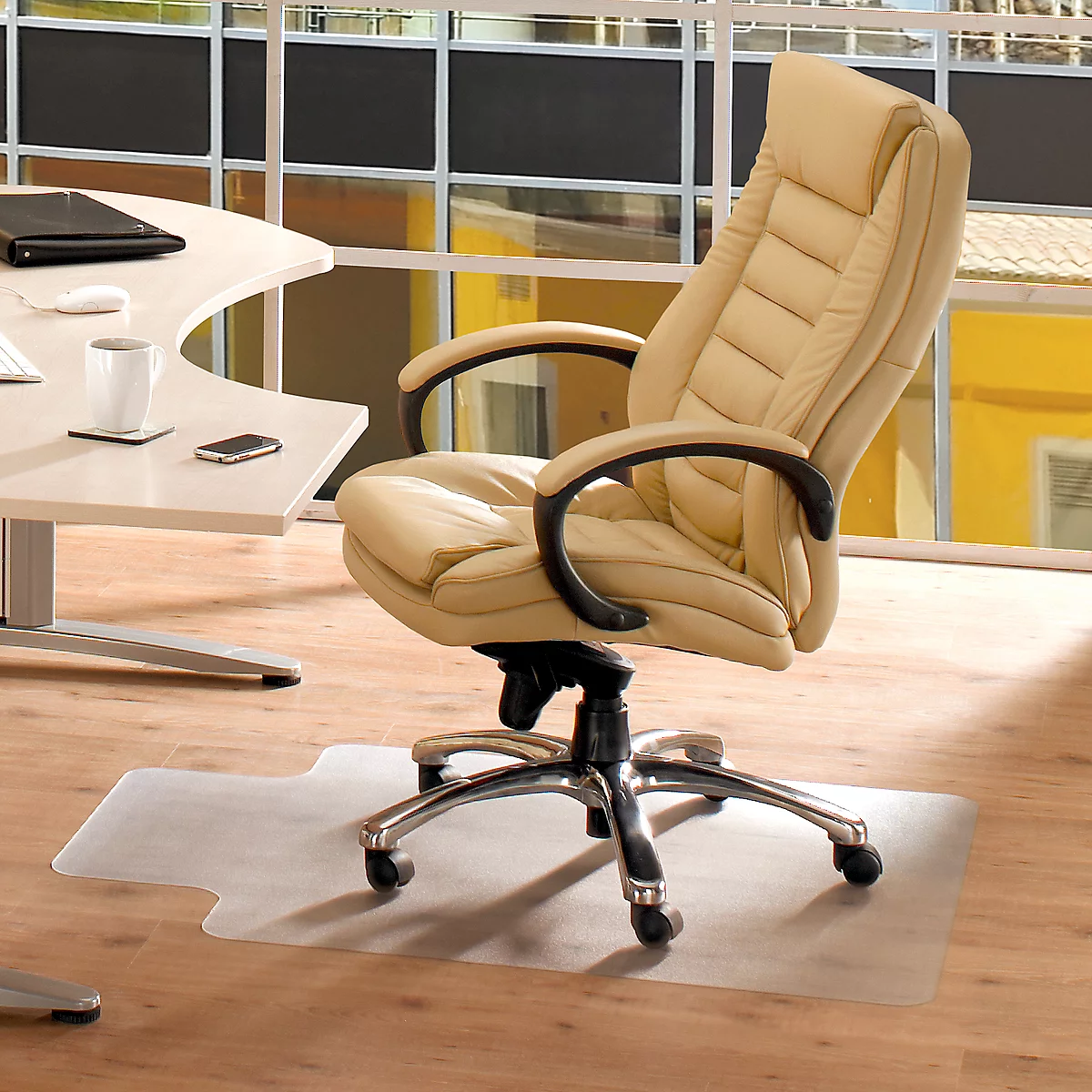 Tapis de protection pour sols durs, carré, prédécoupé, 900 x 1200 mm