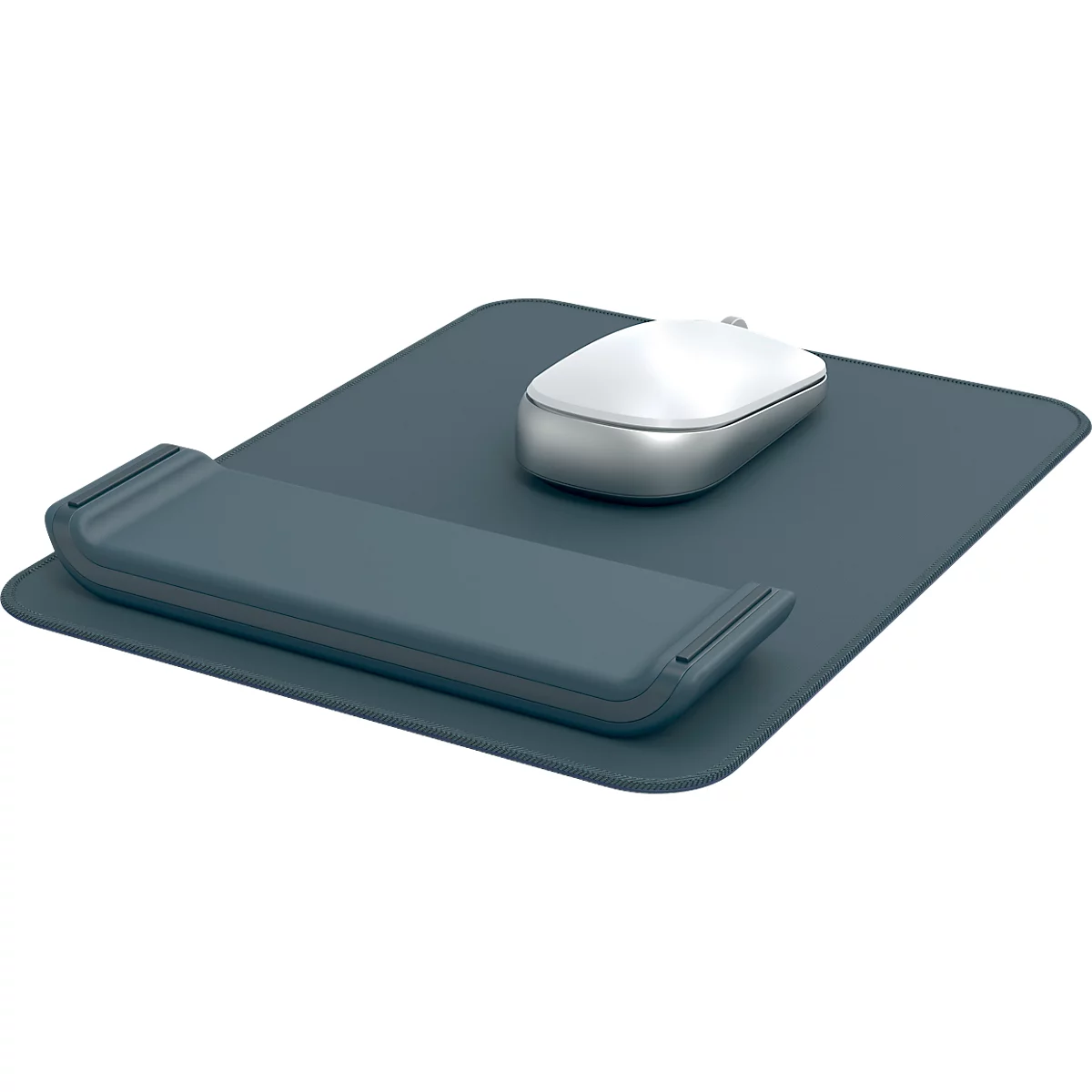 Tapis de souris et repose-poignets Leitz Ergo, ergonomique, 2 hauteurs réglables, L 200 x P 260 x H 23 mm, gris velours