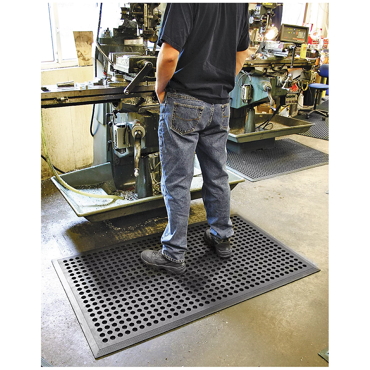 Tapis industriel Worksafe, noir, 900 x 1500 mm