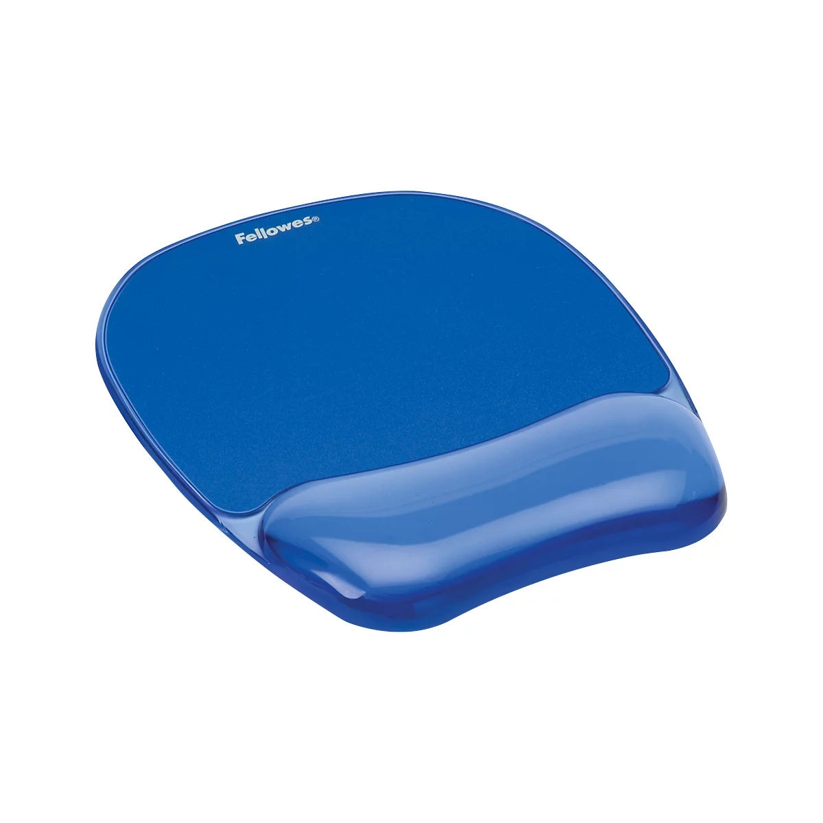 Tapis souris ave repose-poignets Crystal Gel - bleu