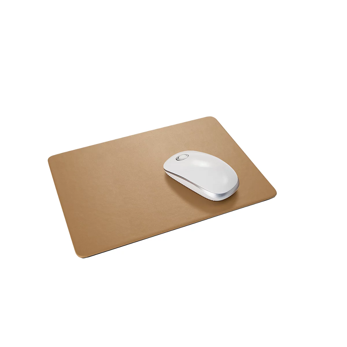 Tapis souris smartstyle sigel®, antidérapant, similicuir, coloris cognac