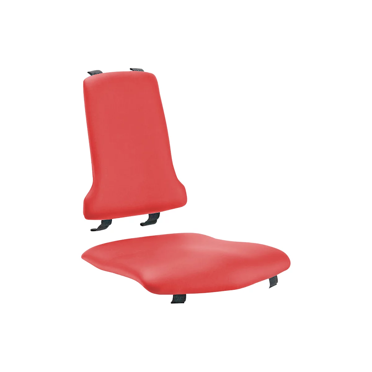 Tapizado de sustitución Sintec, con apoyo lumbar, cuero sintético, Stamskin Top rojo