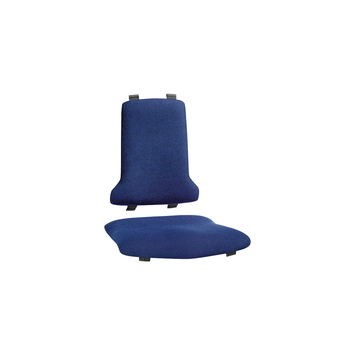 Tapizado de sustitución Sintec, con apoyo lumbar, tapizado tela, Duotec azul