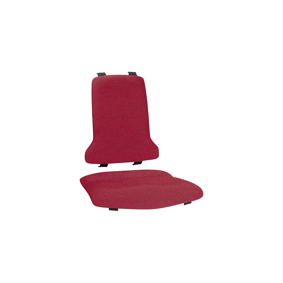 Tapizado de sustitución Sintec, con apoyo lumbar, tapizado tela, Duotec rojo