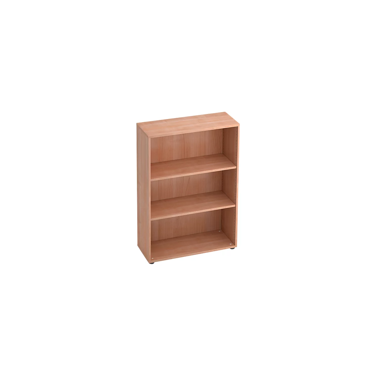 TARA boekenkast, 3 OH, stapelbaar, B. 800 x D 330 x H 1144 mm, notendecor/Havanna