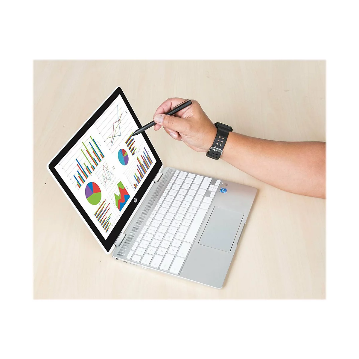 Targus Active - Aktiver Stylus - funktioniert mit Chromebook - Schwarz
