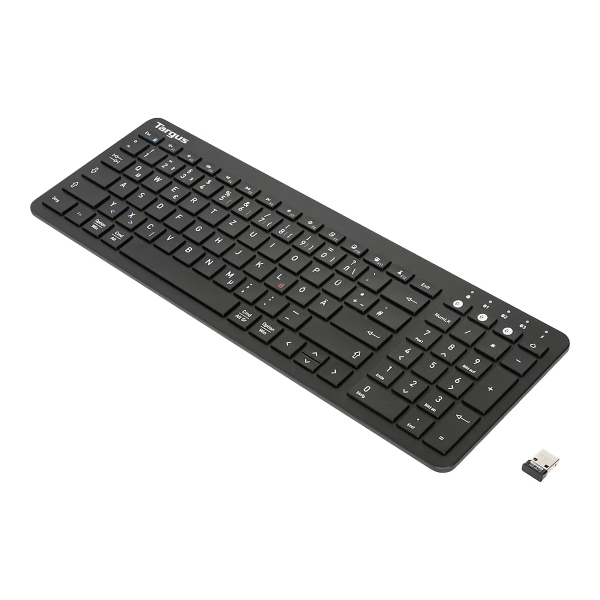 Targus - Tastatur - antimicrobial - kabellos - Bluetooth 5.1 - QWERTZ