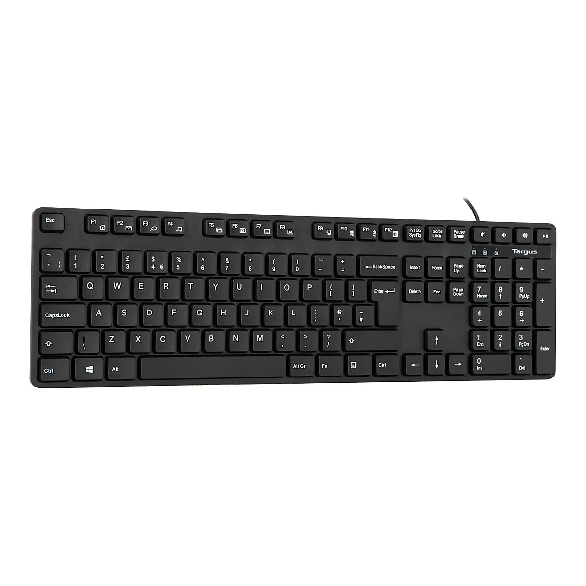 Targus - Tastatur - antimikrobiell - antimicrobial - USB - QWERTY