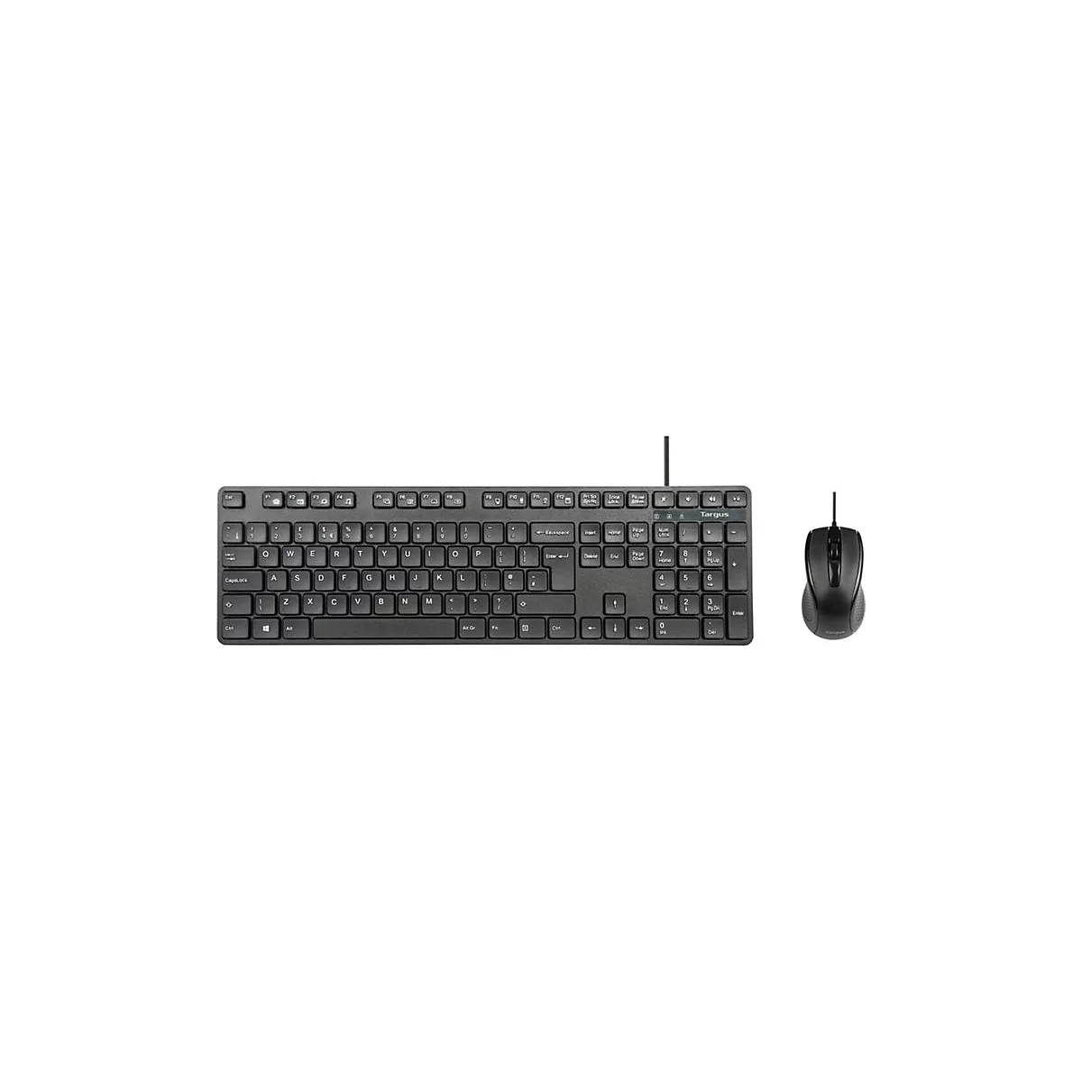 Targus - Tastatur-und-Maus-Set - Kombination - full size - antimicrobial - USB