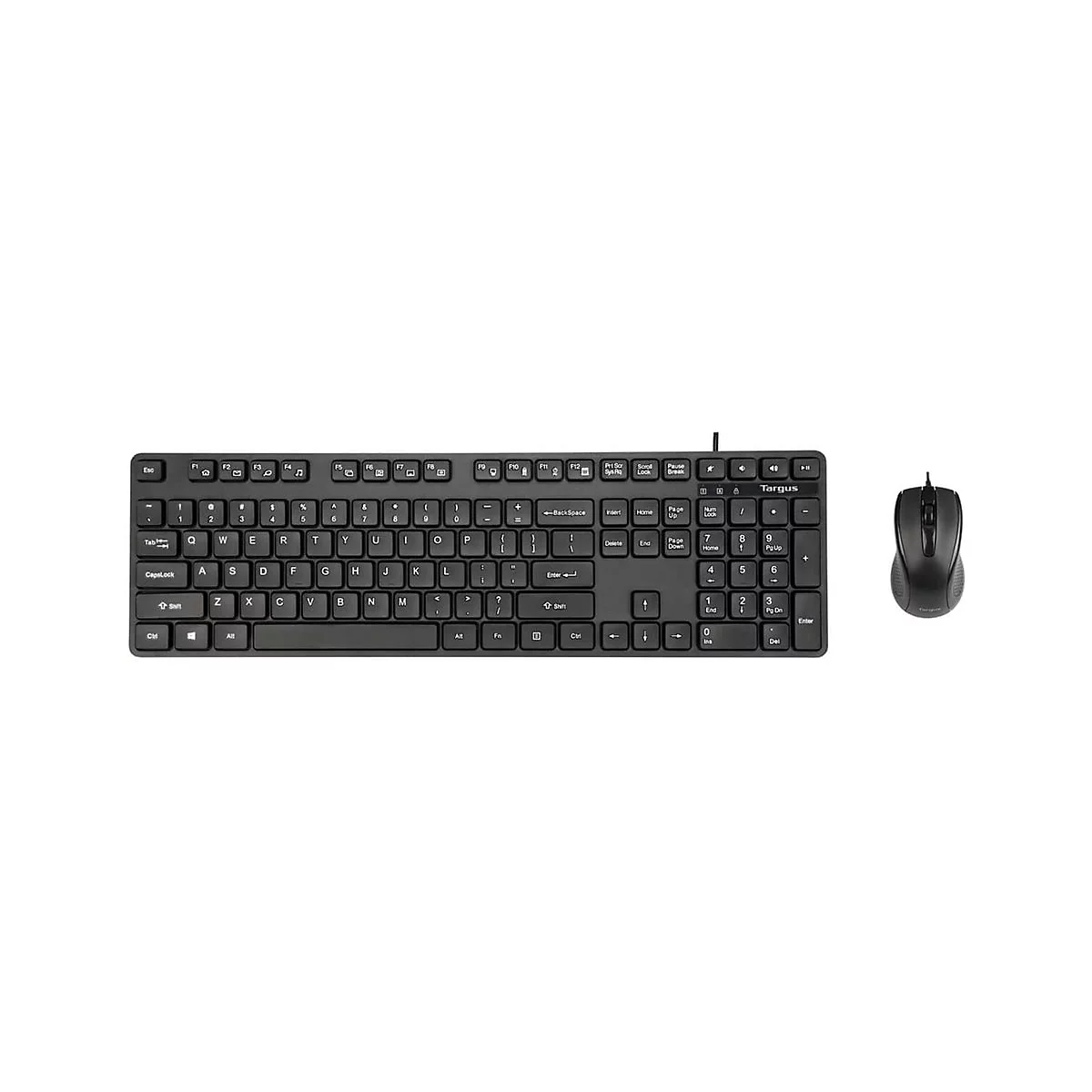 Targus - Tastatur-und-Maus-Set - volle Größe - antimicrobial - USB - QWERTY