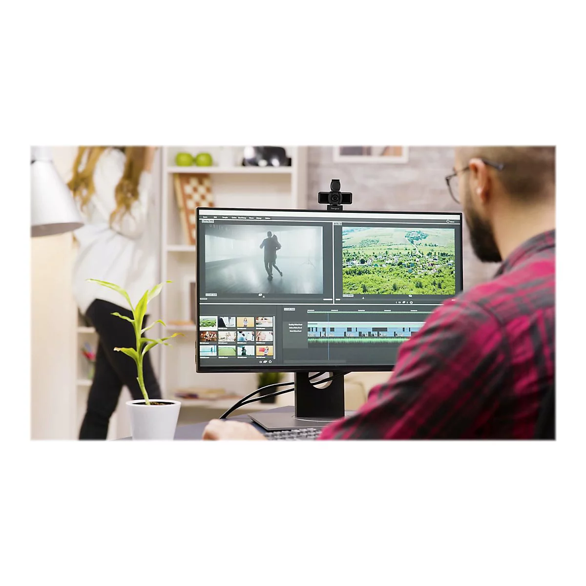 Targus Webcam Pro - Webcam - Farbe - 1920 x 1080 - 1080p - Audio
