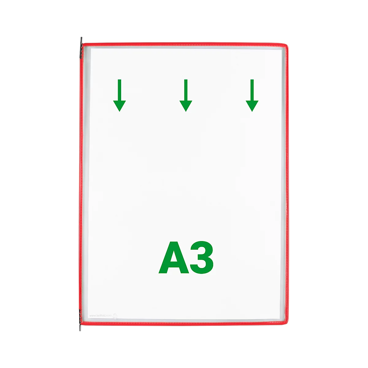 tarifold display panelen DIN A3, rood, 10 stuks