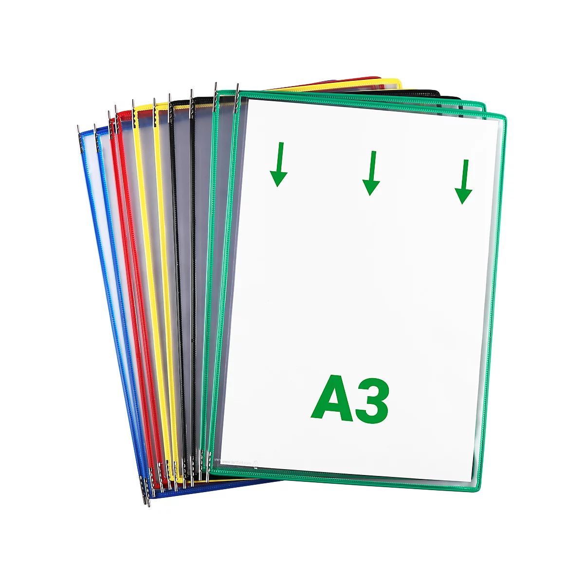 tarifold panneaux d'affichage rabattables A3, trié par couleur, 10 pièces