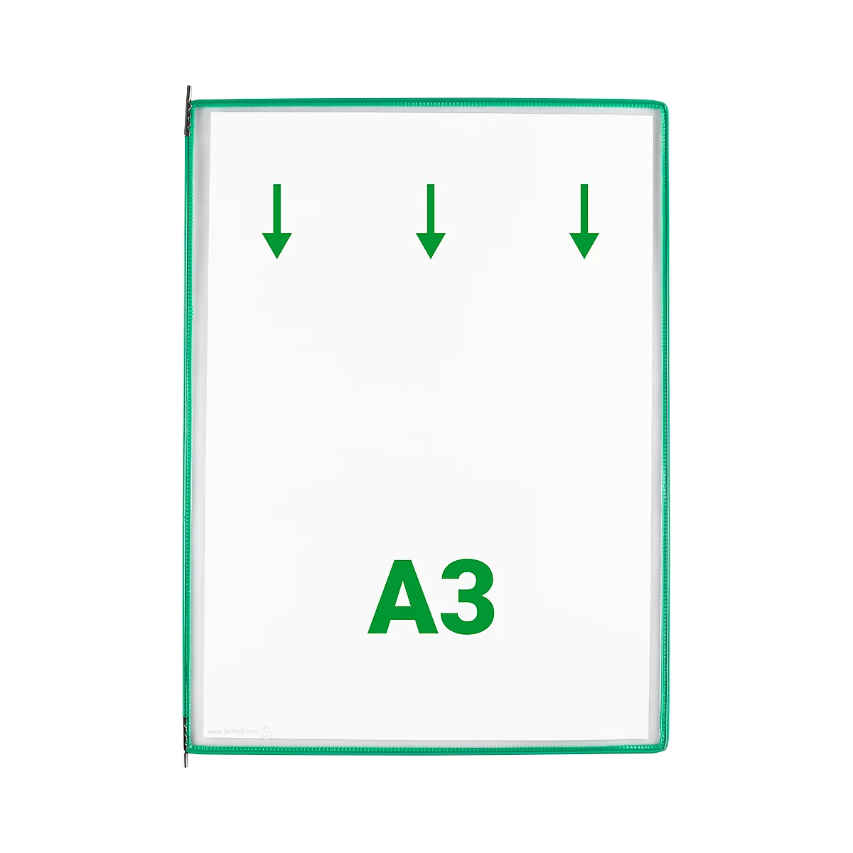 tarifold panneaux d'affichage rabattables A3, verde, 10 pièces