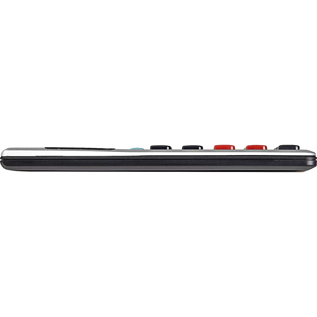 Taschenrechner MAUL M112, 12 Stellen, Tax, Solar- & Batteriebetrieb, B 70 x T 119 x H 10 mm, silber