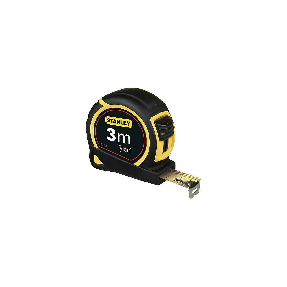 Taschenrollbandmaß Tylon™ L.8m B.25mm mm/cm EG II Ku.Gürtelclip STANLEY