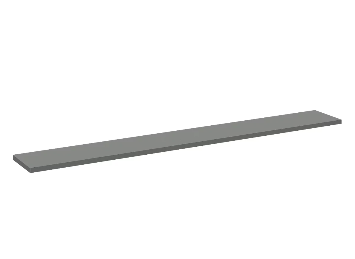Tassenplanchet Tool, recht, B 1320 x D 200 mm, antraciet